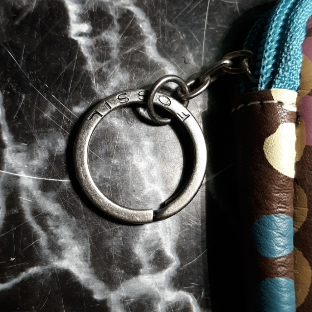 Fossil Wallet Wristlet Clutch Keychain - image 2